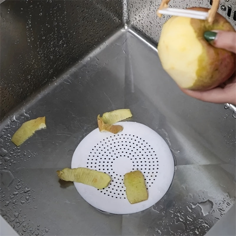 1pc Silicone Hair Catcher Shower Drain Cover - Effective Clog Prevention, Easy to Clean, Long-Lasting Deodorizing Filter for Kitchen and Bathroom Sinks, Bathtubs, Bathroom Essentials | Round Drain Cover | Silicone Construction